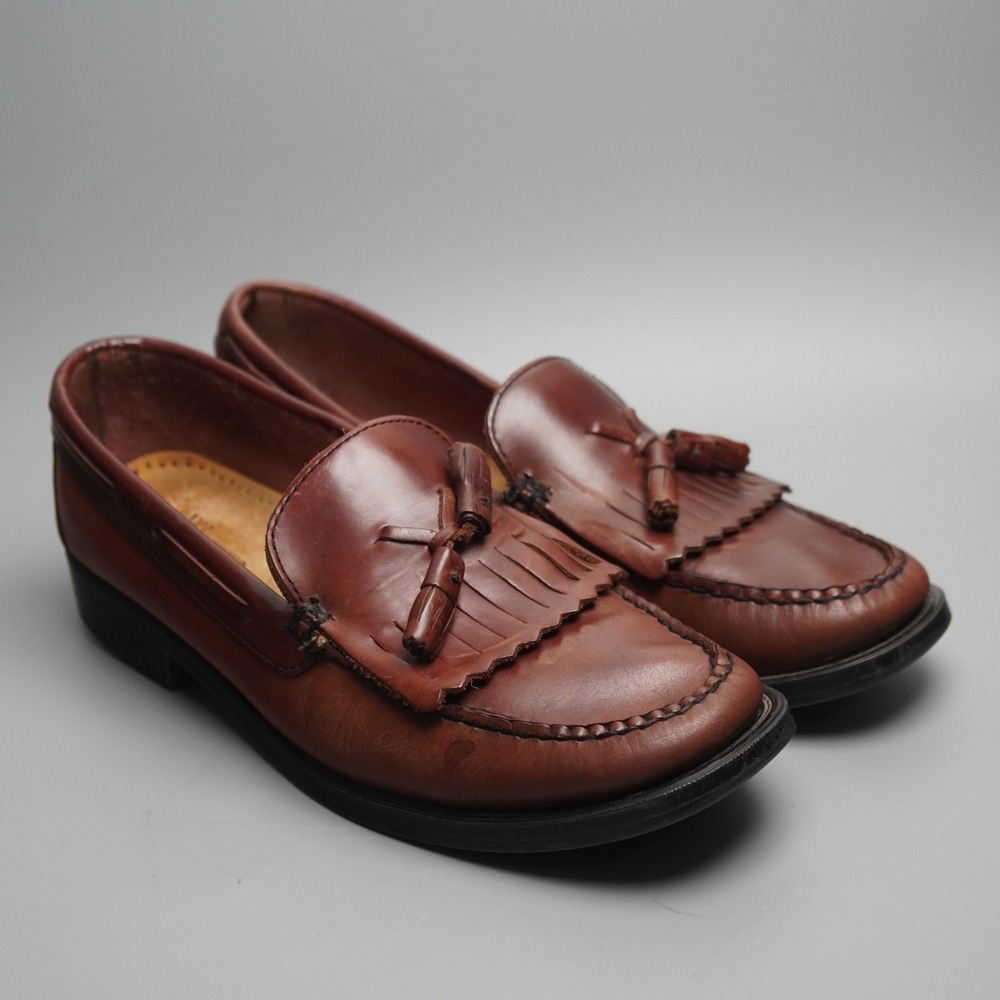 G.H. Bass Weejuns Marietta II‎ Brown Leather Kiltie Tassel Loafers Womens 9 M